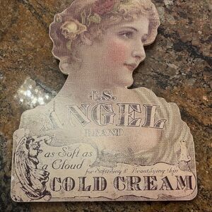 Angel Brand Vintage Wall Art with Cream and Brown Tones